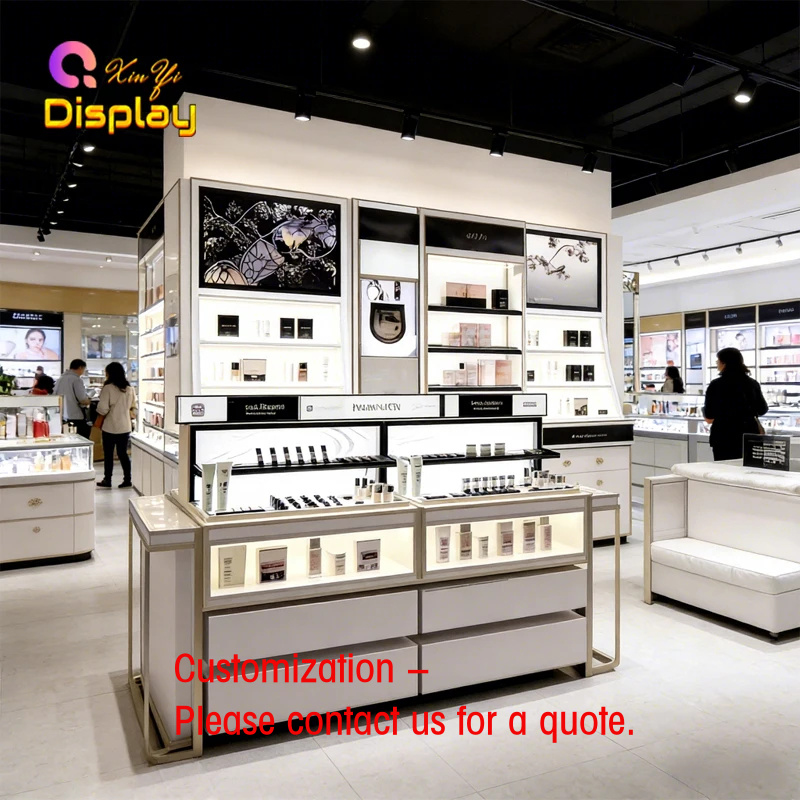 Luxury Skincare Display - تجهيزات متاجر العناية بالبشرة الفاخرة المخصصة،