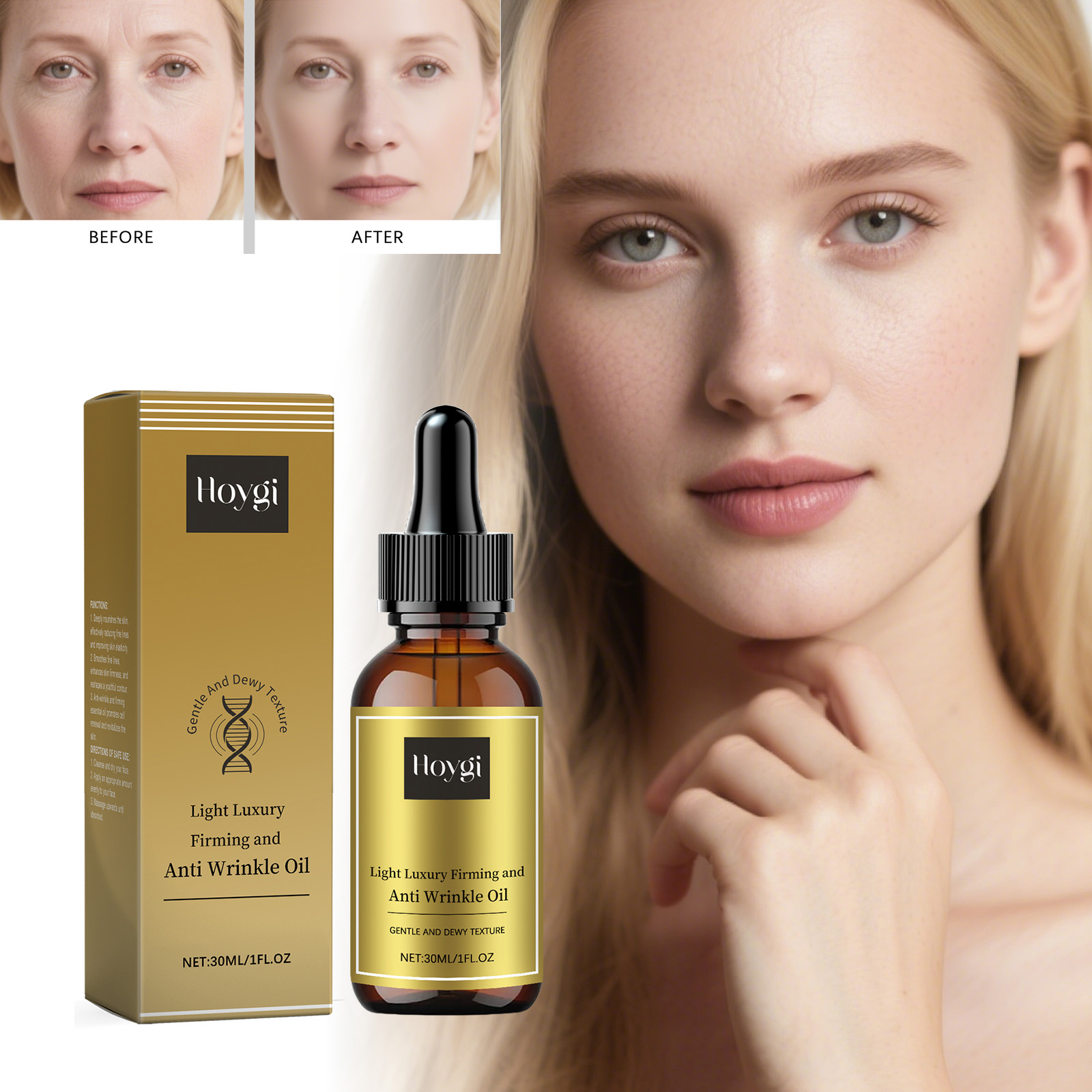 Luxury Skincare China - ثبات العناية بالوجه زيت رفع المضادة