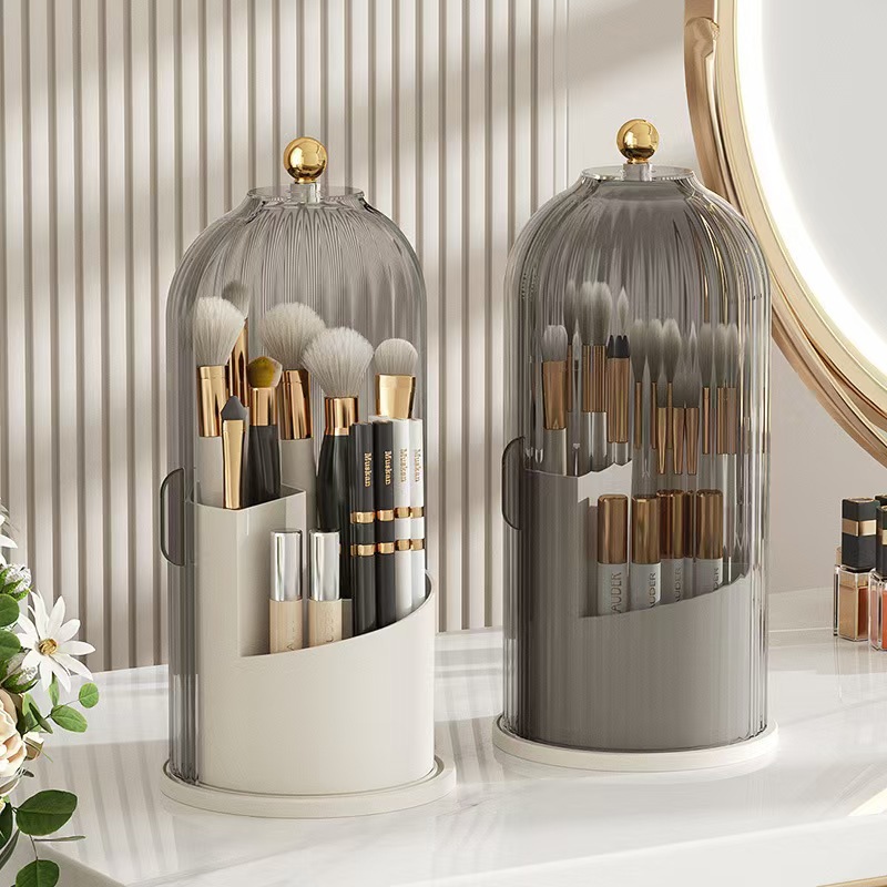 360 °   حامل فرشاة مكياج دوار  - مراجعة Luxury Skincare Containers وسعره