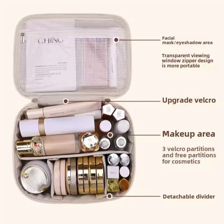 حقيبة مستحضرات تجميل نسائية جد - مراجعة Luxury Skincare Containers وسعره